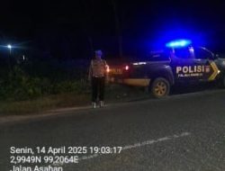 Polsek Bangun Gelar Patroli Blue Light Malam: Antisipasi Balap Liar dan Kejahatan, Bukti Polri Hadir!